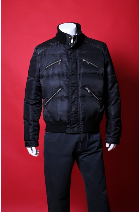 John Richmond giacca piumino uomo nylon taglia 54 colore nero con zip